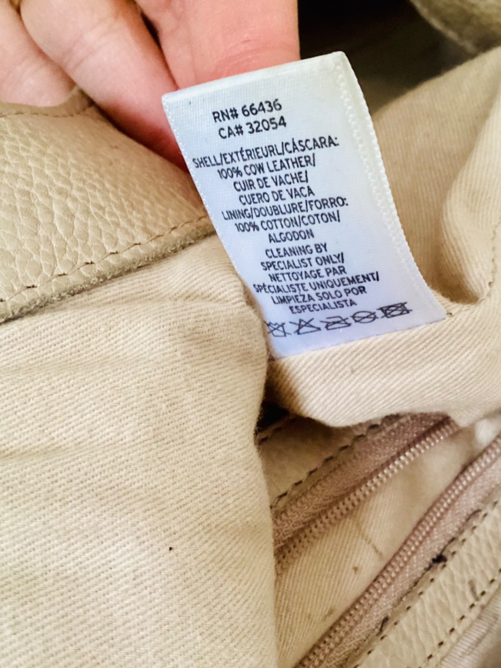 Anthropologie Isa Tote Bag Large Tan Soft Leather Shoulder hobo Purse - Picture 12 of 16